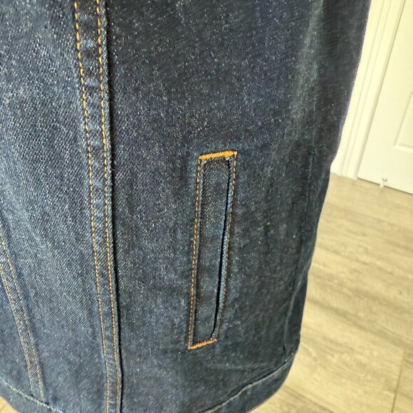 Revolve + Susana Monaco Oversized Denim Jacket Button Up Jacket Medium - Picture 4 of 7